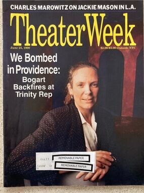 Anne Bogart Charles Grodin Theater Week Magazine June 25 1990 - Address Attached
